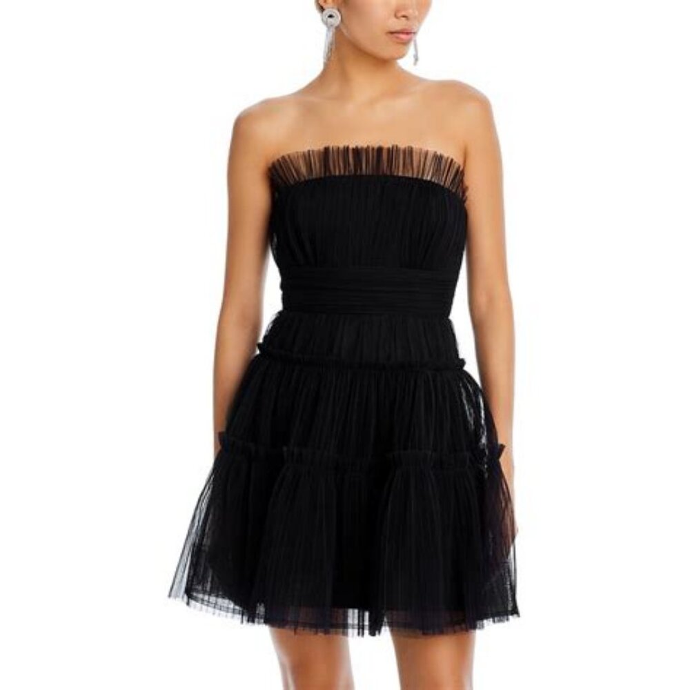 BCBG tulle strapless mini dress 12